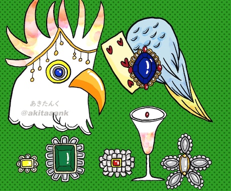 毒と可愛さMIXの魅力的なイラストをお描きします 男性/女性/動物/植物/不思議な生き物など　承ります！ イメージ2