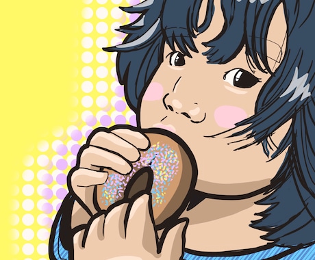 あなただけのPOPアートな似顔絵を描きます イメージ1