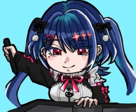 SNS・配信用イラストを制作します ゴシック・かっこかわいいキャラクターが得意です！ イメージ2