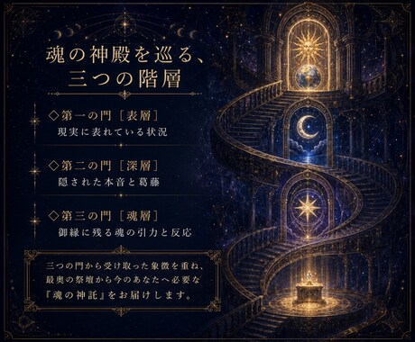 復縁・音信不通の相手の本音を魂層から読み解きます 相手の本音と御縁の深部を魂層から読み解きます イメージ2