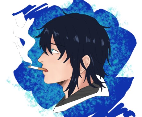 SNS等で利用するアイコンを描きます アイコンに使いやすい顔のイラスト イメージ1