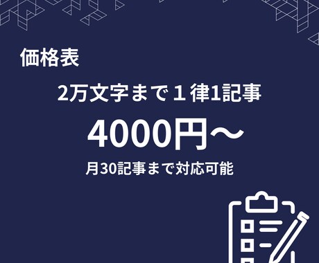 2万文字までOK！1記事4000で記事書きます モニター価格！コストを抑えて高品質なSEO記事作ります イメージ2