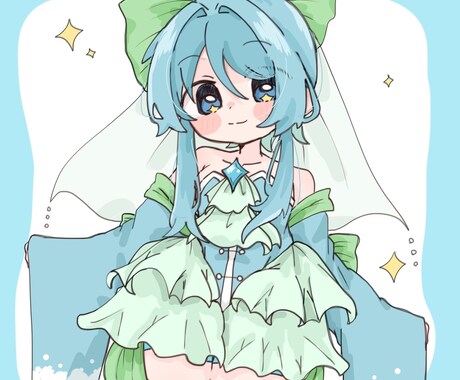 かわいい女の子のイラストを描かせていただきます 1枚絵/キャラクタデザイン/MV/歌ってみた/サムネなど！ イメージ2