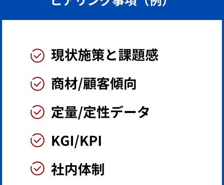 発注前のMTG(ヒアリング/簡易提案)を実施します WEB集客戦略のご提案に際したヒアリング/簡易提案 イメージ2