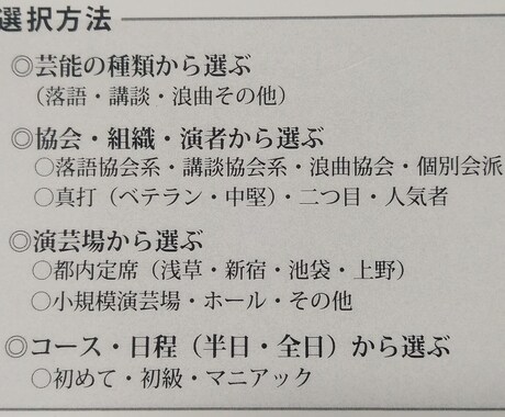 活用しないと損！落語芸能の世界にご招待します 落語講談浪曲鑑賞のスケジュールを作成（コーディネート）します イメージ2