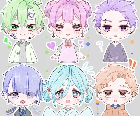 あなたの好きを形にします。アイコン立ち絵制作します SNS向け、VTuber立ち絵も対応可能 イメージ2