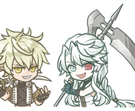 SNSアイコン用デフォルメイラスト描きます X、Threads、YouTubeなどのSNSの用途でどうぞ イメージ2