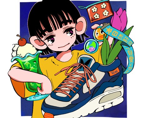 好きなものお聞かせください！好きを詰め込み描きます ▶︎喫茶店で働きながら絵を描いています イメージ1