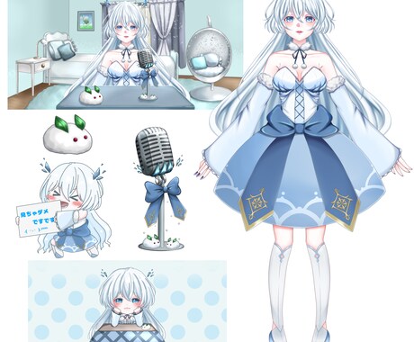 ブイチューバーのパーツわけまでします ブイチューバーデビューのお手伝いをします！ イメージ2