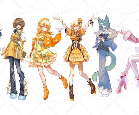 全身イラスト・立ち絵、描きます ご依頼者様の《こだわり》にとことん寄り添います★ イメージ1