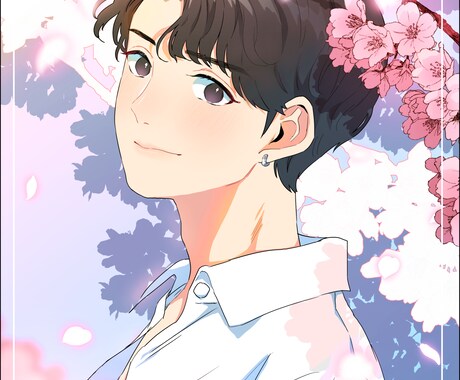 アニメ風、鮮やかなイラストお描きします アイコン、立ち絵、ヘッダー、一枚絵など様々なイラスト受付中！ イメージ2