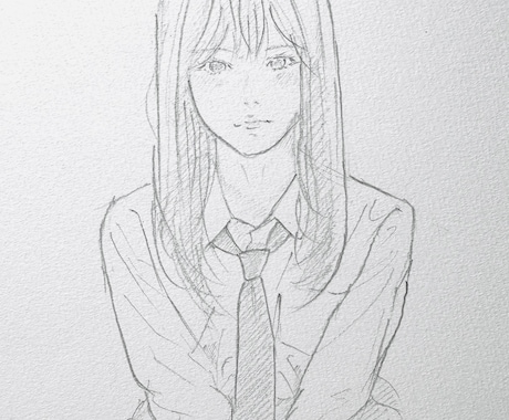心を込めて。1000円で優しい鉛筆画全力作成します 【手描きの温もり】大切な思い出や人物を、優しい鉛筆画にします イメージ2