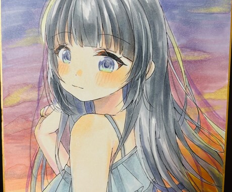 アナログ色紙お描きします オリジナル、版権お好きなものお描きできます！ イメージ2
