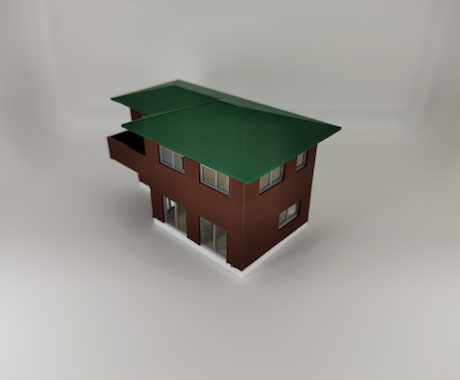 3Dプリンタで住宅のカラー外観建築模型を作成します 3Dプリンタならではのスピード感、仕上がりをお届けします イメージ2