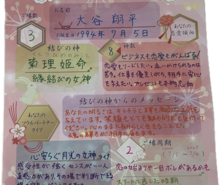 日本の神様があなたのソウルパートナーを診断します 神様が、あなたの恋愛傾向と運命のパートナータイプを導きます イメージ2