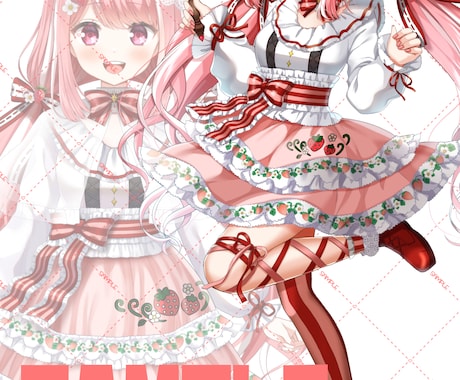 Vtuber向けLive2D用イラストを作成します キャラデザ、イラスト、パーツ分けまでお任せください！ イメージ2
