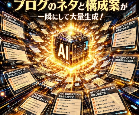 ブログの構成案50件作成＆記事執筆します 最新AI×プロの目視！3000文字以上の高品質記事を即納品！ イメージ1