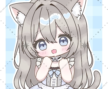 ゆるかわデフォルメイラスト制作します 商用利用OK・小物1点無料となっております イメージ2