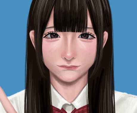 厚塗りでリアルタッチの女の子を描きます 似顔絵も描けます❣️アイコンなどにぜひ(^^)！ イメージ2
