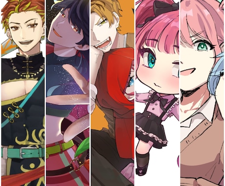 立ち絵や一枚絵などを作成します かわいい女の子やかっこいい男の子を描きます！ イメージ1
