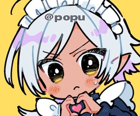 簡易プラン/ミニキャラ描きます ミニキャラ・ポーズおまかせ商品 イメージ2