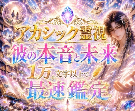 即日鑑定【相手の本音】をアカシックで視ます 【1万文字＋質問無制限】推測ではなく記憶から辿る霊視です。 イメージ1