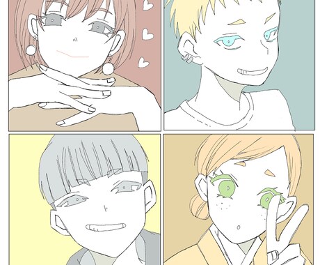 シンプルで綺麗なSNSに映えるアイコン描きます 綺麗な淡い色彩で目を引くイラスト描きます！ イメージ2