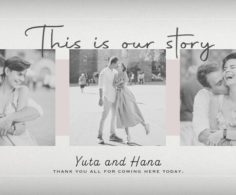 ポラロイド風 結婚式プロフィールムービー制作します ⭐︎特別価格⭐︎ DVD１枚無料 イメージ1