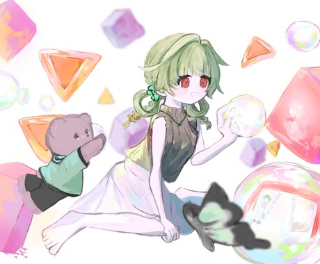 かわいい〜仄暗いまで！様々な用途でお受けできます 唯一無二な世界観×やさしいかわいさを演出 イメージ2
