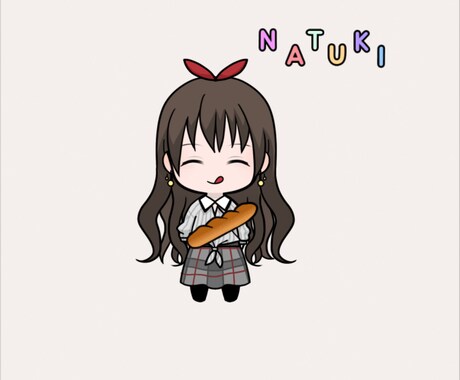可愛くキャラクターにします お人形さんのようなかわいいキャラクターを作成します♪ イメージ1