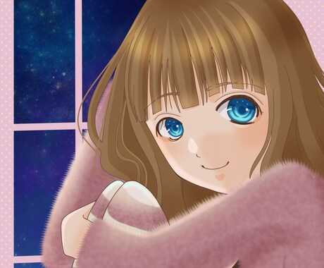 かわいいSNS用アイコンお描きします かわいい女の子のアニメ塗りアイコンをお探しの方へ イメージ2