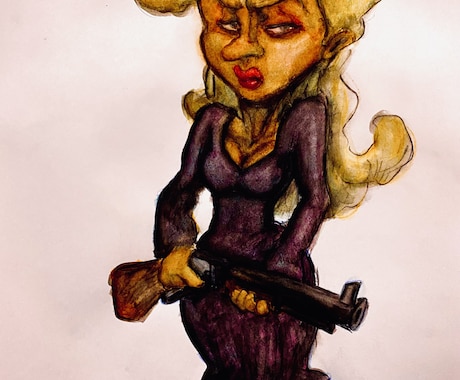 水彩でキャラクターイラスト制作します 個性的な面白いキャラクターを描きます イメージ2