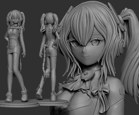 フィギュア用原型データ作ります スピード重視でイラストからも写真からもOK! イメージ1