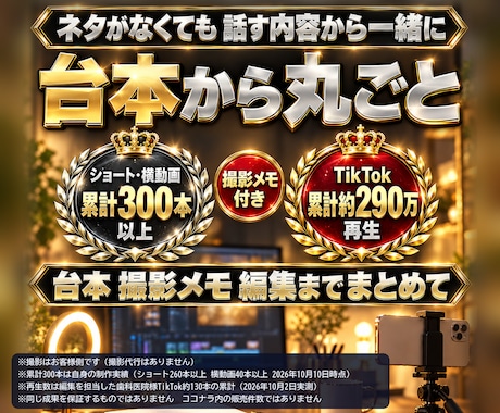 台本から丸ごと｜店舗・医院のショート動画を作ります イメージ1