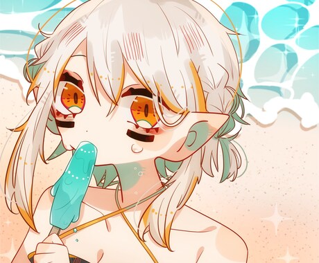可愛くて色鮮やかなイラスト描きます アイコンやヘッダー、観賞用などお好きな用途でご活用ください！ イメージ2