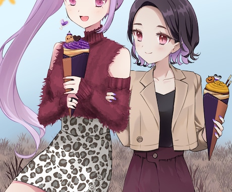可愛いイラスト制作します アイコンやSNS、Vtuber活動などに使用できます！ イメージ2