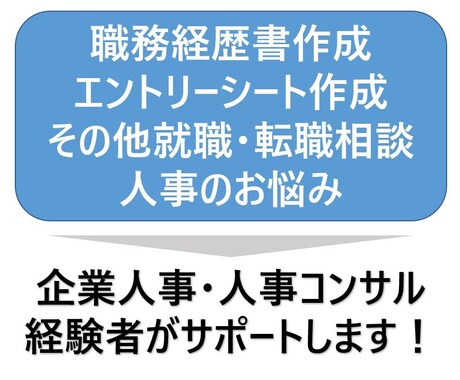 就職・転職・人事関連なんでも相談受け付けます 人事経験＆コンサル経験者がお悩み解決します イメージ1