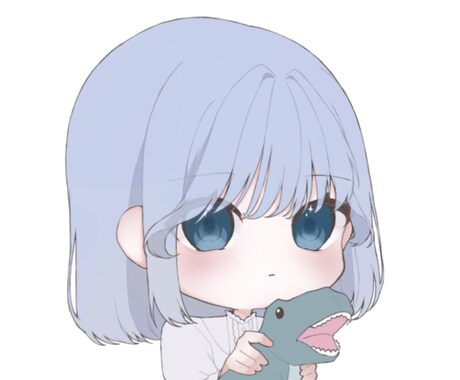 SNSで使えるミニキャラアイコンイラストを描きます ミニキャラ胸上までの、SNS上で使えるアイコンイラスト イメージ2