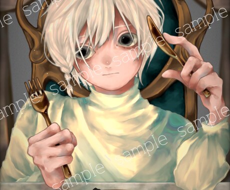 厚塗りでうるうるな透明感のあるイラストお描きします アイコンから歌ってみた等のサムネまで、幅広く承ります！ イメージ2