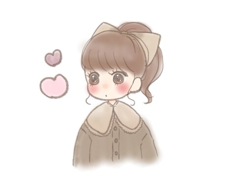 即納！ゆるふわ系かわいいアイコン、似顔絵作成します オプション無料多数！即納で制作いたします。 イメージ2