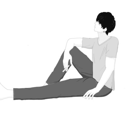 こういうイラストすぐ描きます モノクロのイラストをすぐ描きます イメージ2