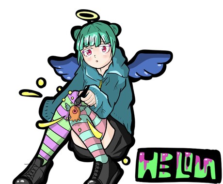 アイコンやヘッダーイラスト描いてデザインします アイコンとヘッダーサムネ用でも大丈夫です イメージ2
