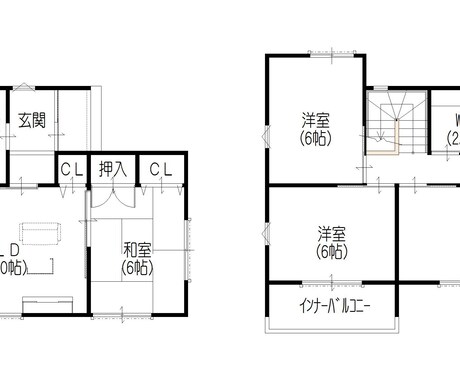 不動産広告掲載の間取り図データ作成します 建築CADで作成。きれいに仕上がります。 イメージ1