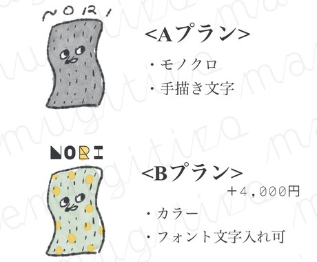 商品ラベルに◌なんだか目を惹く◌イラスト描きます 個性全開でアピール༶ヘンテコいきものキャラ༶定期購入もOK！ イメージ2