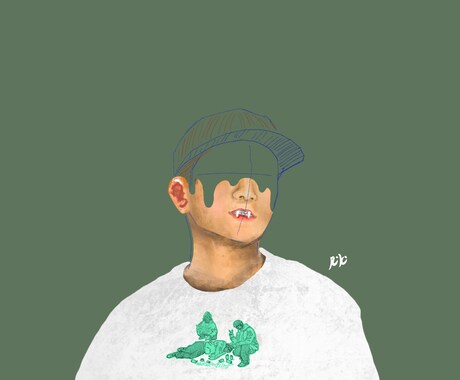 お洒落なイラスト•似顔絵お描きします リアルなそれでいてどこか抜け感のあるイラストをお描きします イメージ2