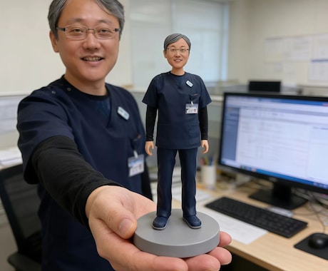 写真から作るオーダーメイドフィギュア 似顔人形ます 社長 昇進・就職・退職祝いに｜上司・同僚への感謝 イメージ2