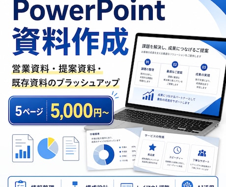 営業資料・提案資料をPowerPointで整えます イメージ1