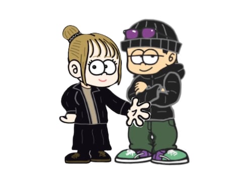 ポップなアイコンや人物など様々なイラスト描きます イメージ1