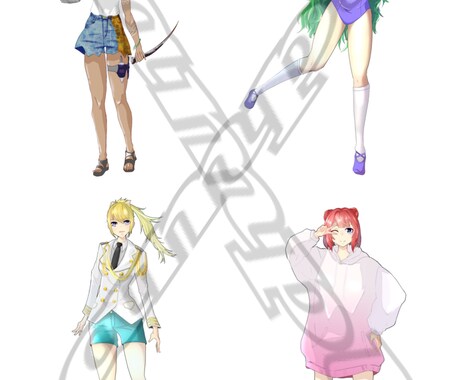1枠限定‼️特別価格‼️全身イラスト描きます 立ち絵は配信活動、夢絵、TRPGに必須！格安で描きます！ イメージ2