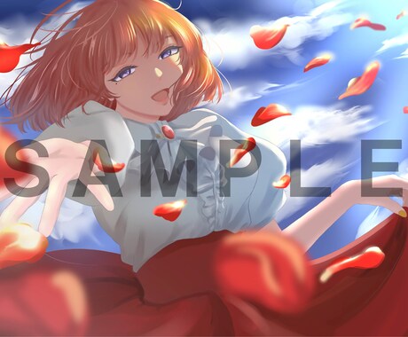 簡単な背景の1枚イラストを制作します 手軽に1枚イラストを求めている方へ イメージ1